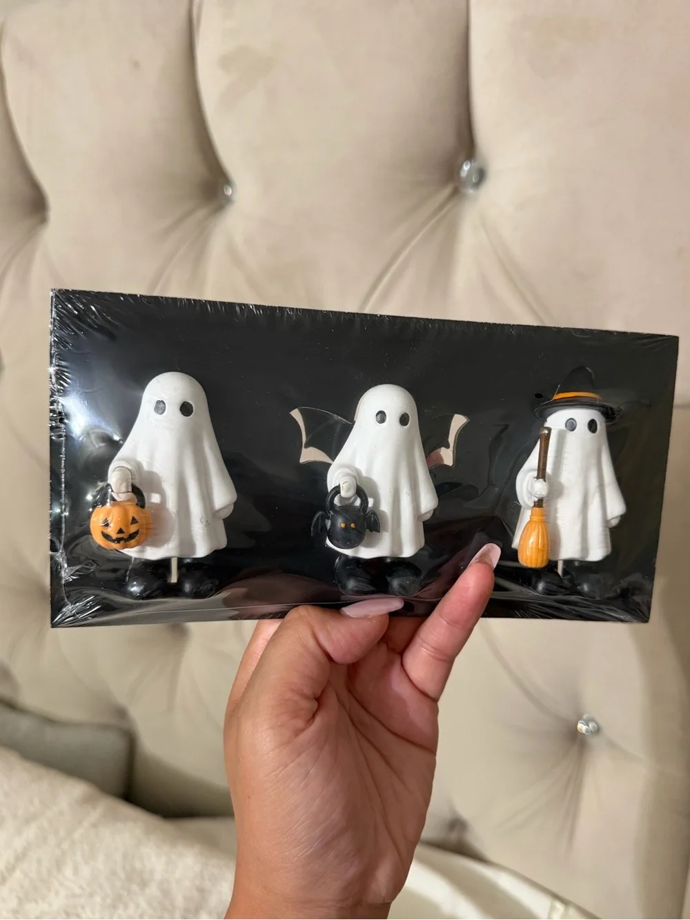 2026 Halloween Target 3pk Figurals - Bullseye's Playground Boo Ghost Pumpkin Dec